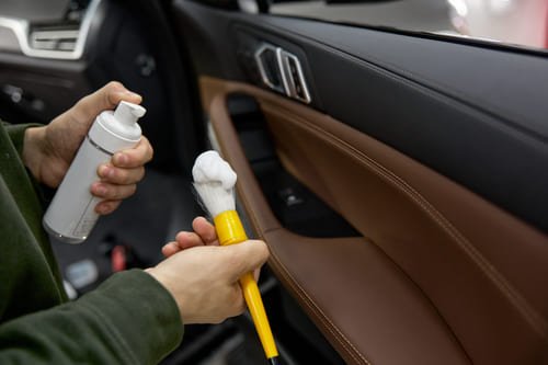 detailing interior de un coche